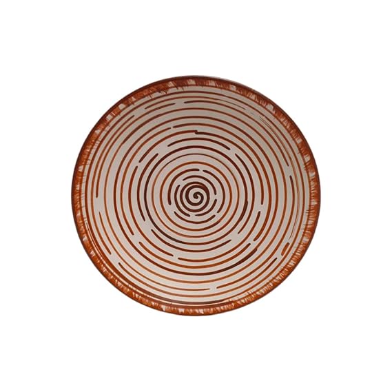 Brown Ceramic Coffee Cup with Saucer 210 ml | Handcrafted Set for 2