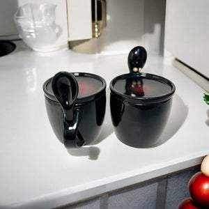 Soup Mug with Lid & Spoon Holder Souptok 320ml | Set of 2