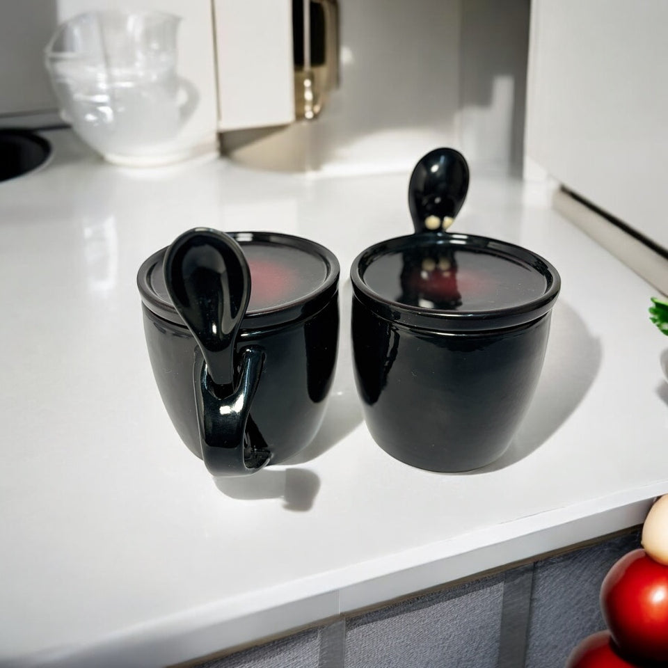 Soup Mug with Lid & Spoon Holder Souptok 320ml | Set of 2