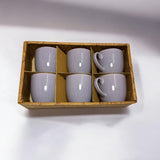 Purple Ceramic Tea Cups 150m | Set of 6