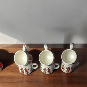 Tea Cups with Teapot – 6 Cup Set for Tea and Coffee Lovers